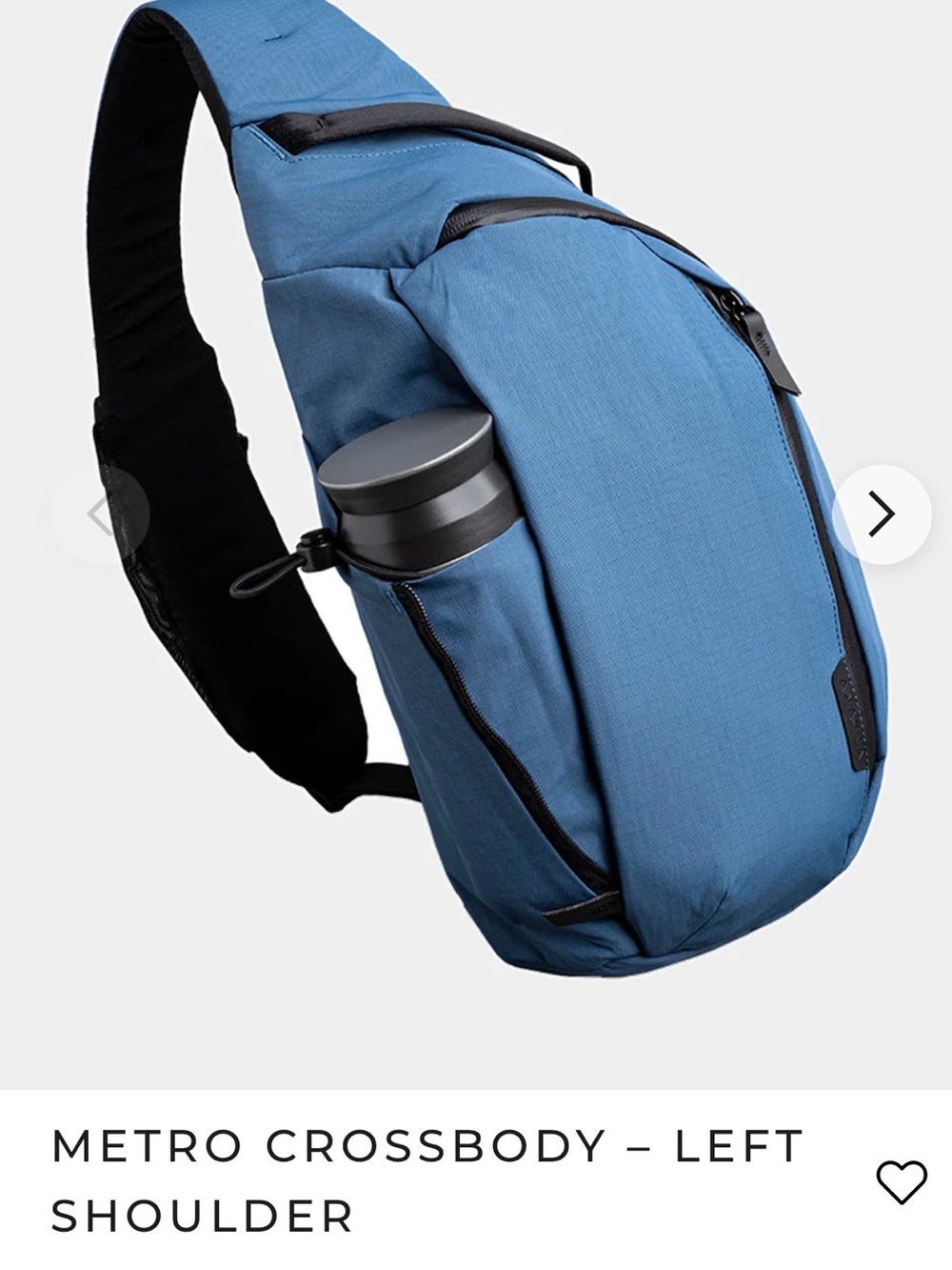 NWT ALPAKA Left-Shoulder Blue Metro Crossbody Sling Bag for Men